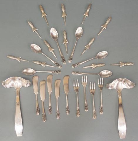 Appraisal: lot of Silver flatware including sterling silver fat and lean