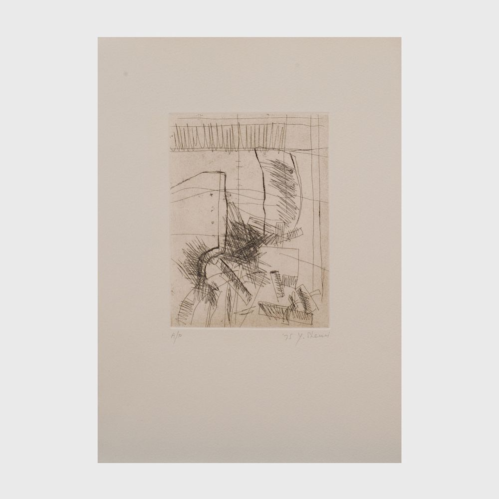 Appraisal: Yehiel Shemi - Untitled Six Plates Six etchings in black