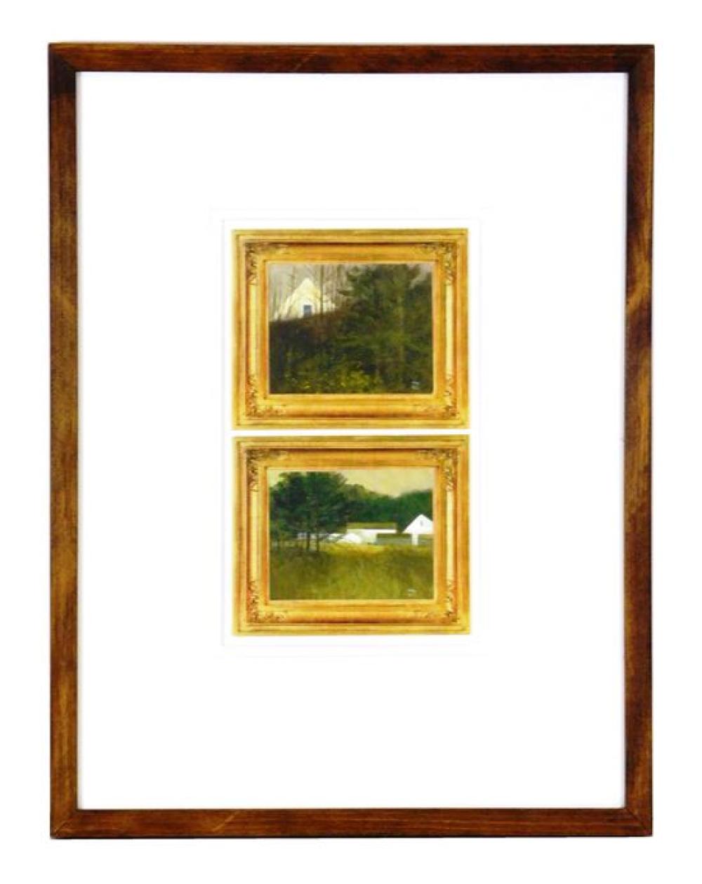 Appraisal: William Thomson Connecticut - two small paintings framed as a