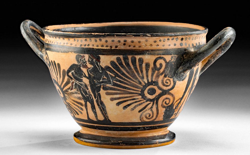 Appraisal: Published Attic Black-Figure Skyphos of the FP Class Greece Athens