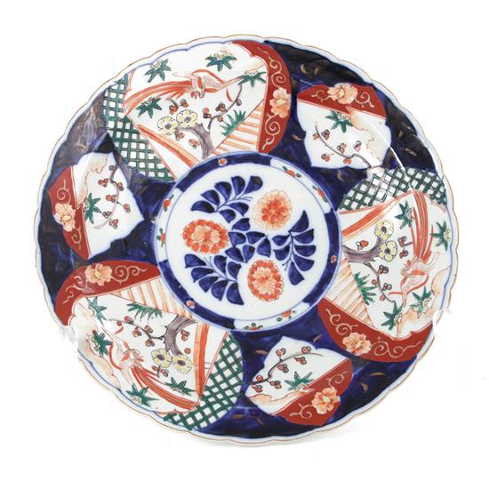 Appraisal: Japanese Imari porcelain charger Meiji period Dia Provenance Berline Harrison