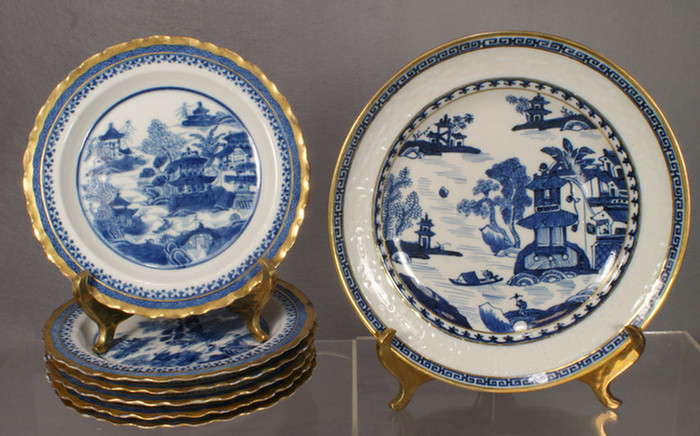 Appraisal: Chinese export porcelain assorted lot of pieces Nanking blue and