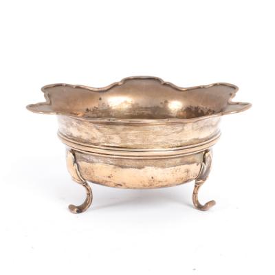 Appraisal: A Dutch silver brazier CT The Hague with plain moulded