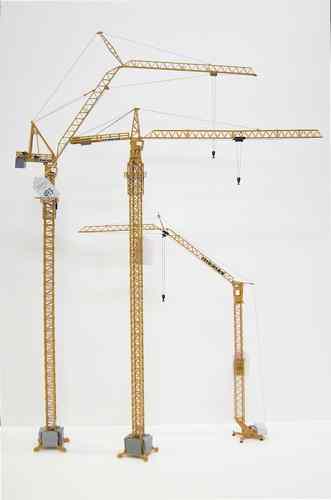 Appraisal: THREE CONRAD DIECAST METAL SCALE MODEL CRANES model HC-K tower