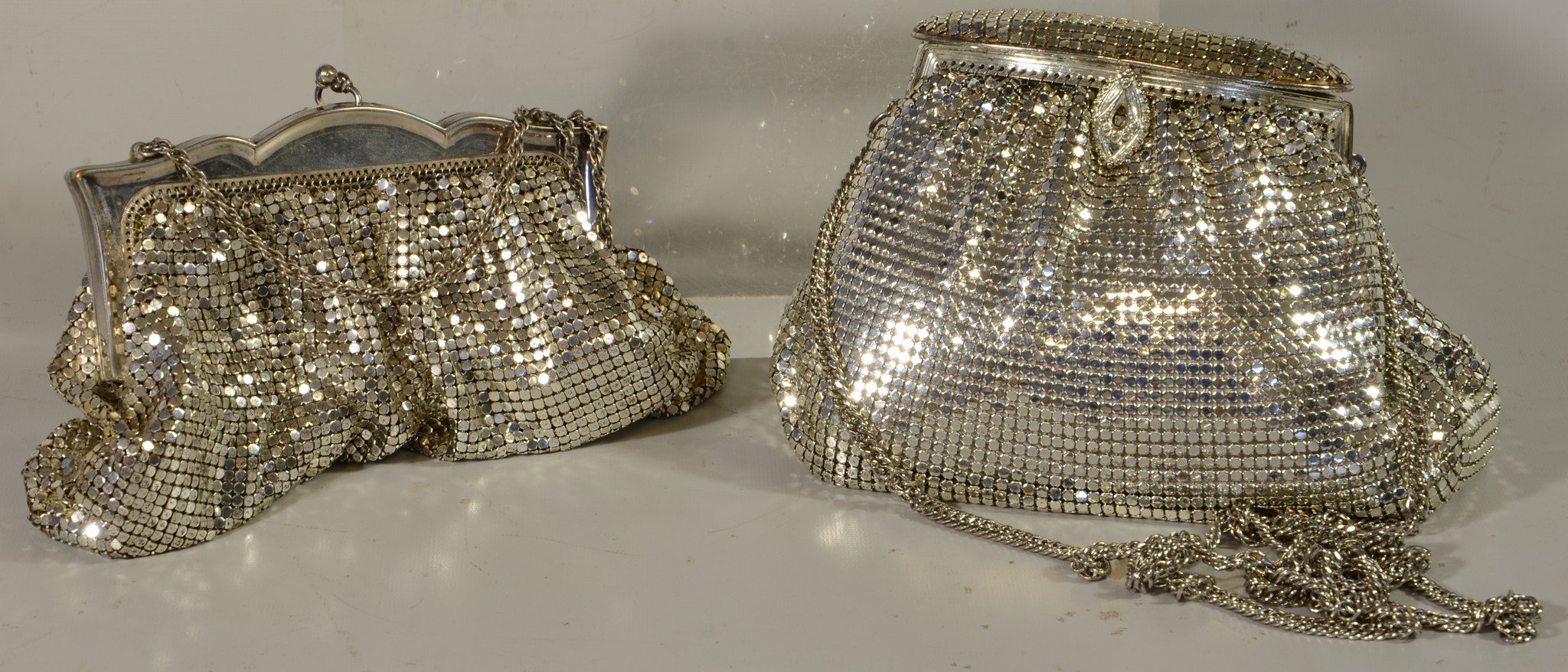 Appraisal: Whiting Davis Evening Bags each approx high