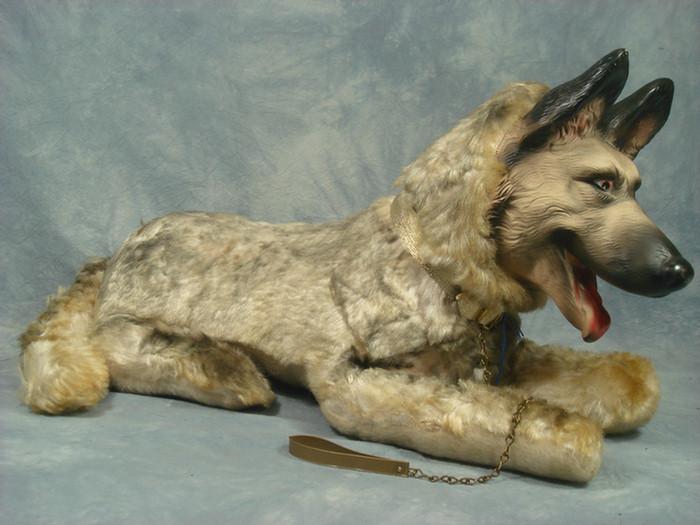 Appraisal: Vintage Rin Tin Tin Rubber face plush dog large version