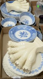 Appraisal: Two box lots with Spode and Wedgwood and pair of