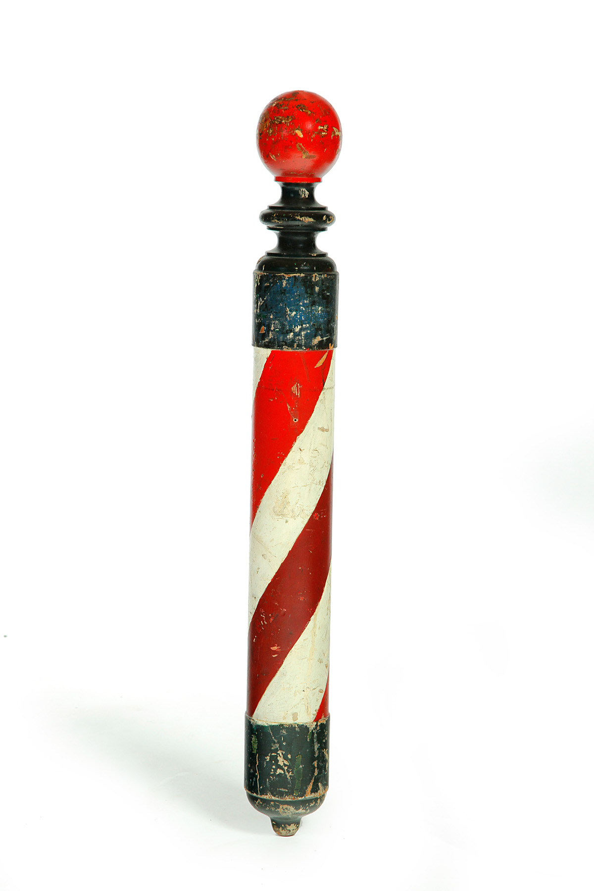 Appraisal: BARBER POLE American late th-early th century Wall hanging pole