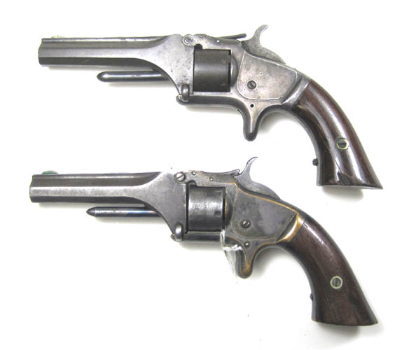 Appraisal: TWO SMITH WESSON NO SECOND ISSUE TIP UP REVOLVERS short