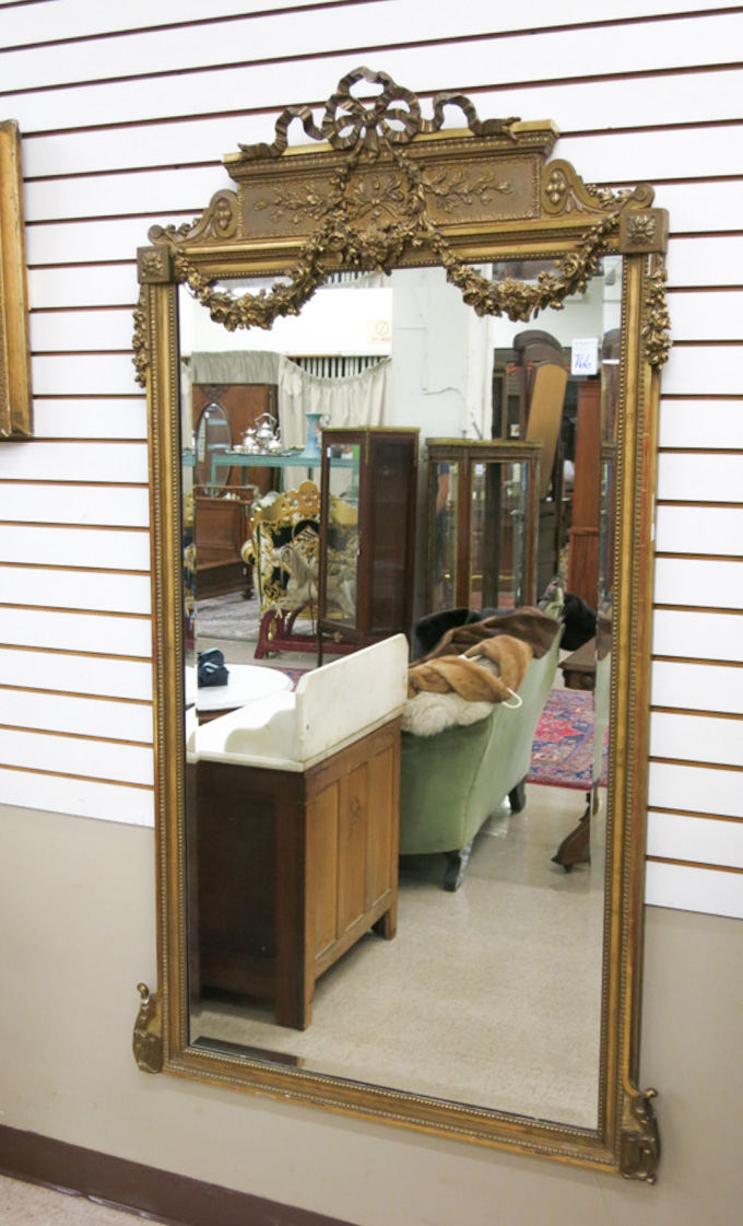 Appraisal: LOUIS XVI STYLE PIER MIRROR American late th early th