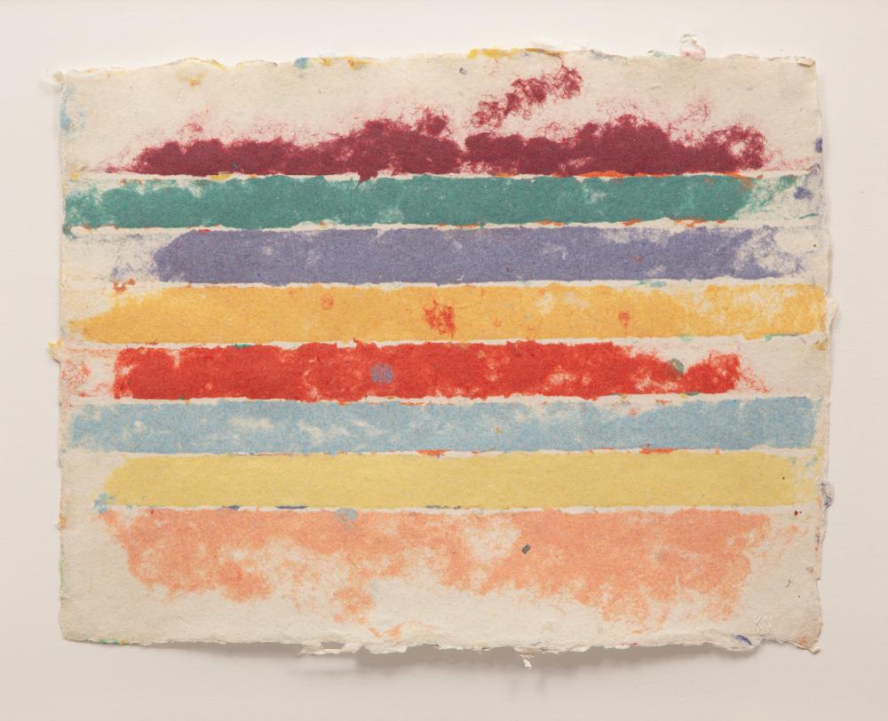 Appraisal: Kenneth Noland American North Carolina - Untitled watercolor on handmade