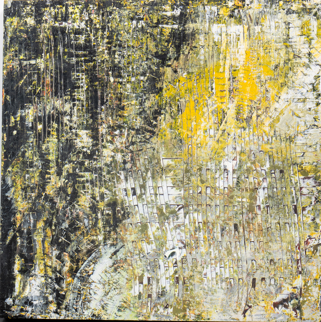 Appraisal: PAINTING AMERICAN SCHOOL American School st century Abstract in Yellow