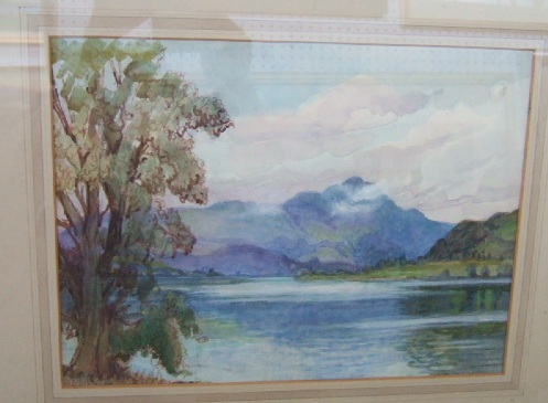 Appraisal: Isabel Wrightson early th century Lake scene watercolour signed cm