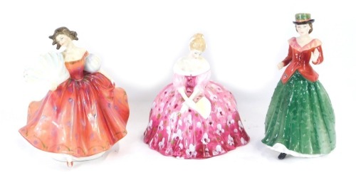 Appraisal: Three Royal Doulton figures comprising First Waltz HN Victoria HN