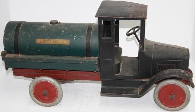 Appraisal: ORIGINAL BUDDY L TANK LINE EARLY S TANKTRUCK PRESSED STEEL