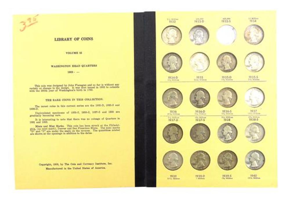 Appraisal: COINS Set of Washington Quarters - seventy-seven coins complete except