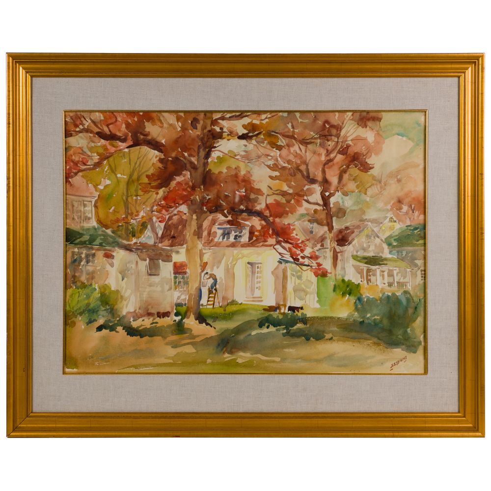 Appraisal: JAMES SESSIONS AMERICAN - WATERCOLOR ON PAPERUndated signed lower right