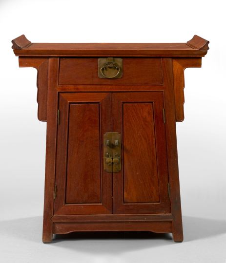 Appraisal: Small Chinese Altar Cabinet th century the rectangular top with