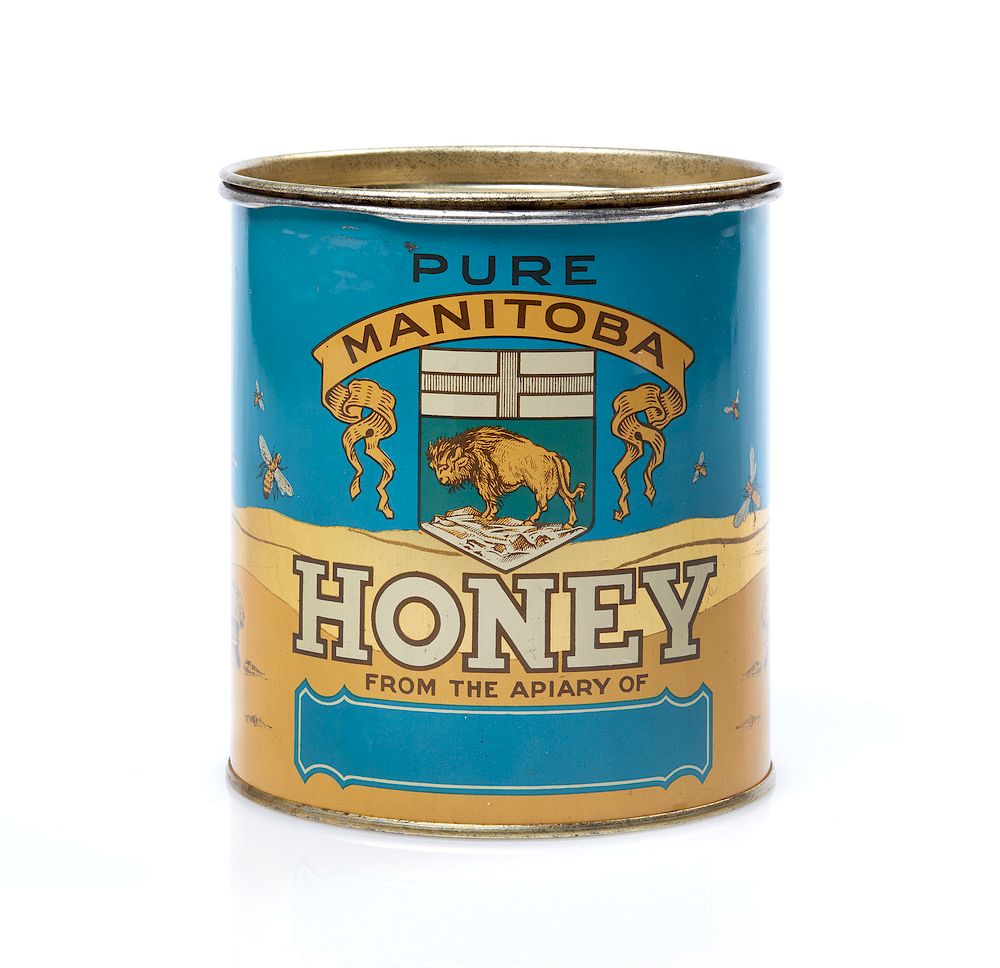 Appraisal: Manitoba Honey Tin Pure Manitoba Honey tin can in light