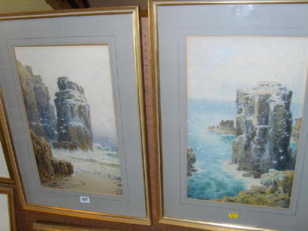 Appraisal: A pair of early th century watercolours by Arthur Suker