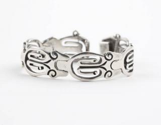 Appraisal: A silver bracelet Taller de Los Ballesteros Stamped Taller de