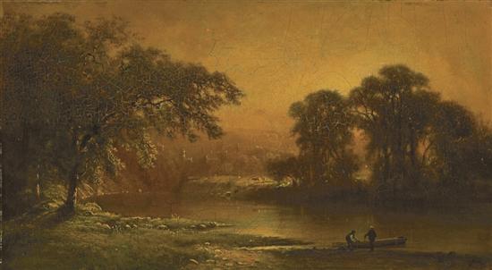 Appraisal: GEORGE INNESS American - Sunset c - oil on panel