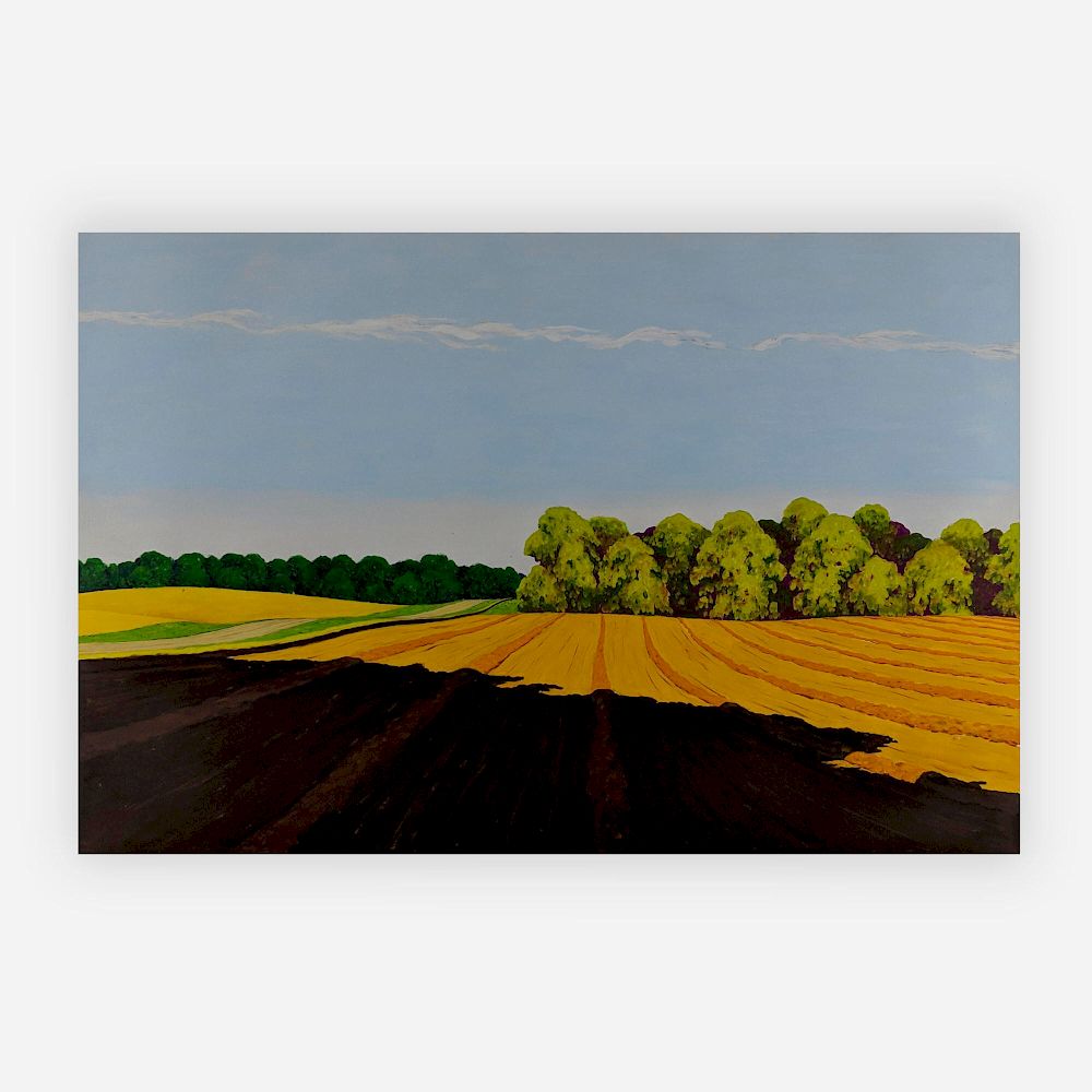 Appraisal: Roger Laux Nelson - Study for Wind Rows Lot Roger