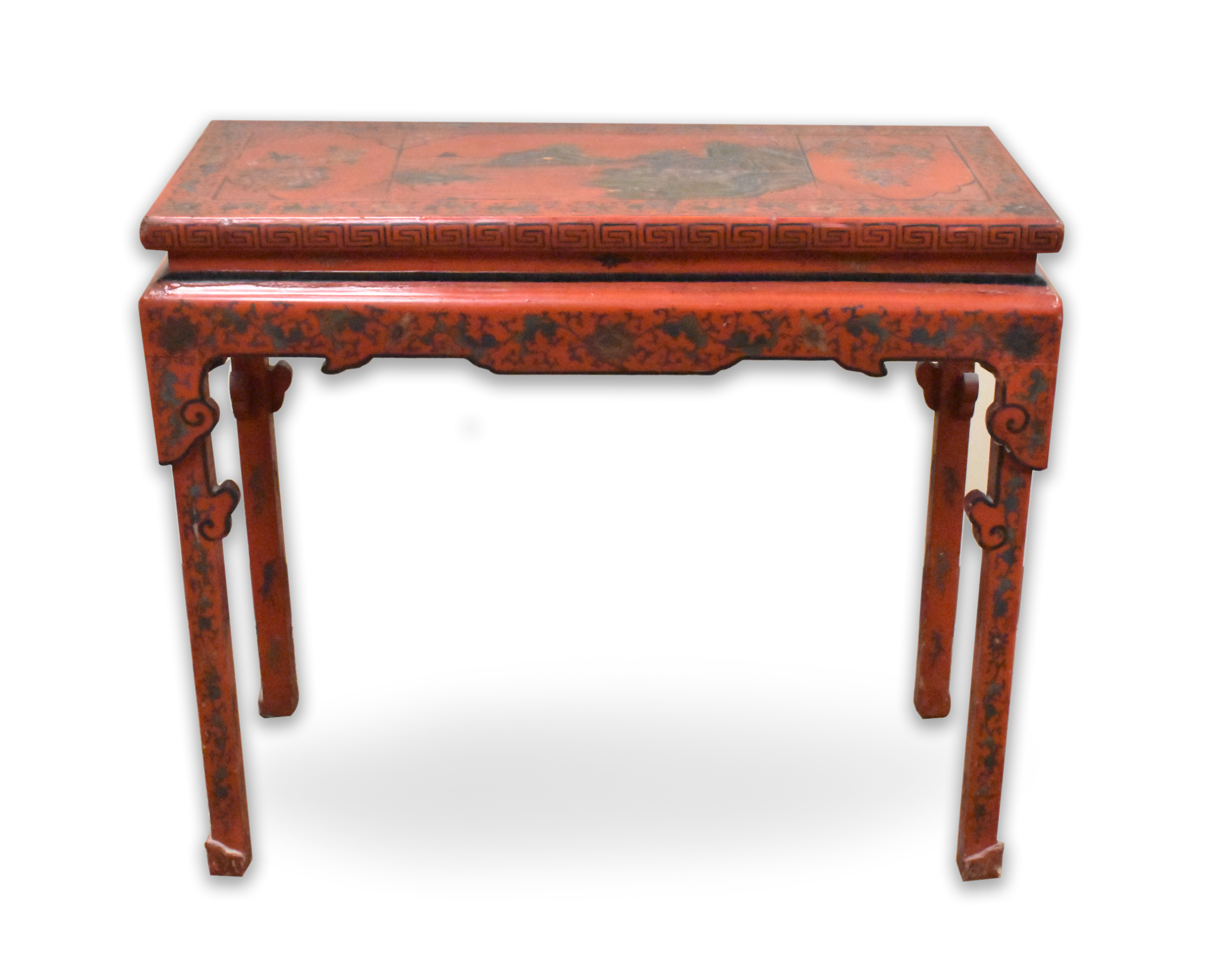 Appraisal: A Chinese lacquered altar table dating from the Qing dynasty