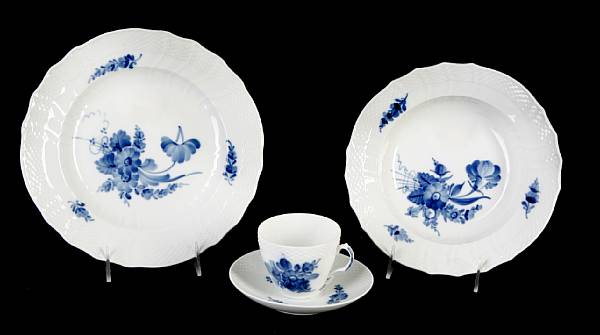 Appraisal: A Royal Copenhagen dinner service for twelve in the pattern