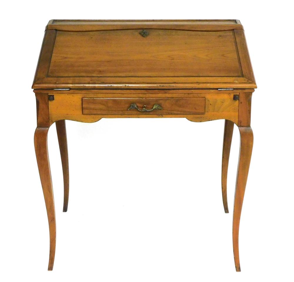 Appraisal: Louis XVI form lady's writing desk cherry maker's leaf shaped