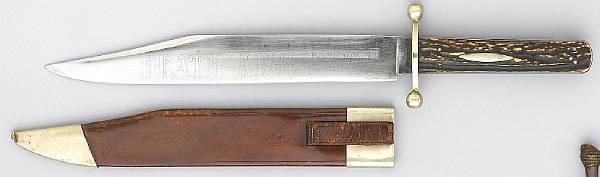 Appraisal: A large English bowie knife by Joseph Rodgers amp Sons