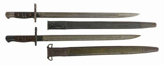 Appraisal: lot of U S Remington bayonets with scabbards including manufactured