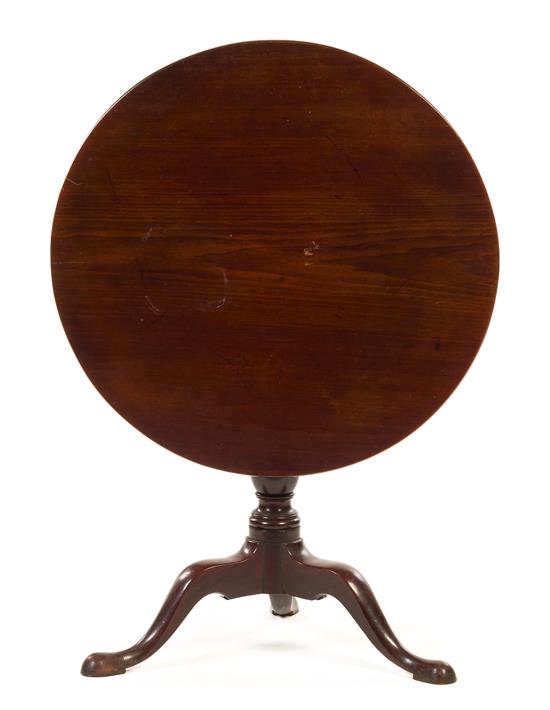 Appraisal: Sale Lot A Chippendale Style Tilt-Top Table the circular top