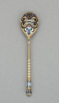 Appraisal: An Enameled Spoon Moscow circa late th Century Possibly Gustav