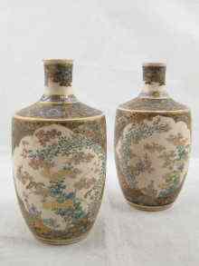 Appraisal: A pair of Satsuma vases circa each measuring approx cm