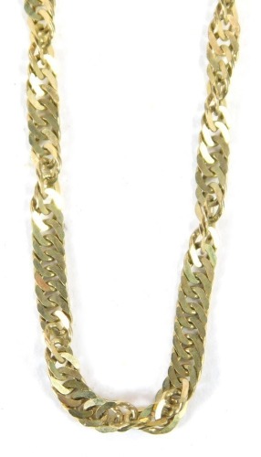 Appraisal: A ct gold fancy link neck chain cm long g