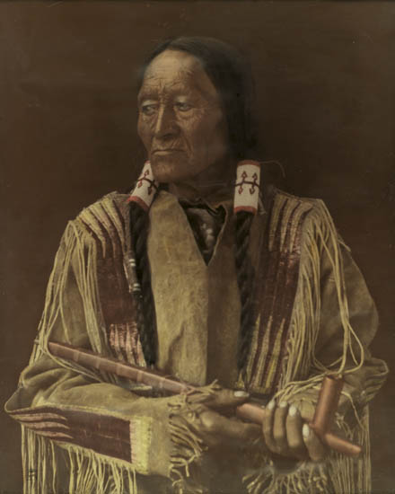 Appraisal: MOON CARL - Chief Venturo Taos Hand-colored sepia-toned silver print