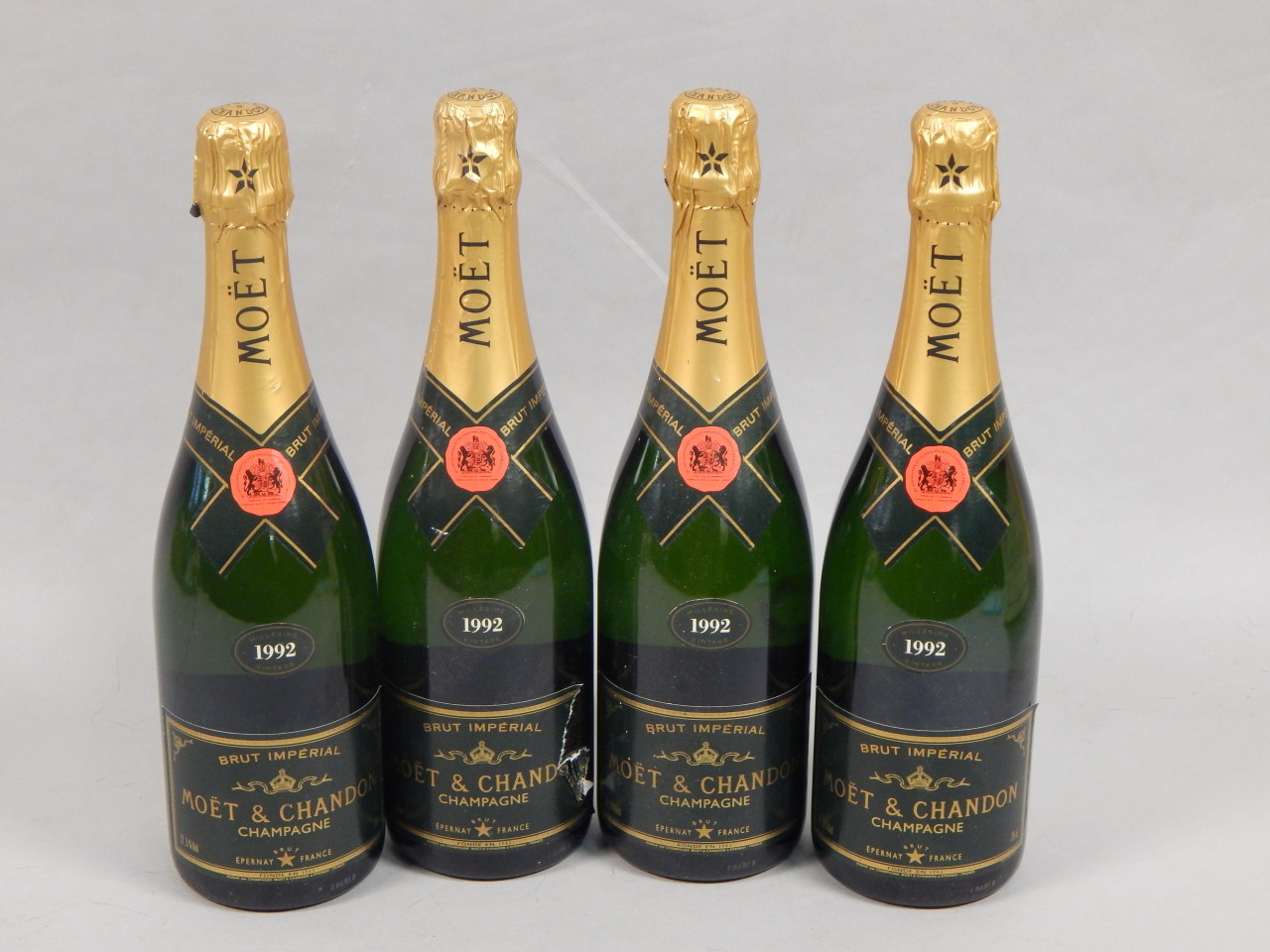 Appraisal: Four bottles of Moet Chandon Brut Imperial Champagne