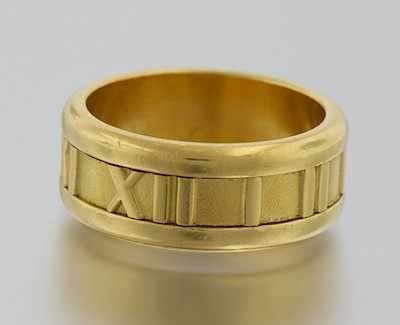 Appraisal: A Tiffany Co Gold Atlas Ring k yellow gold Atlas