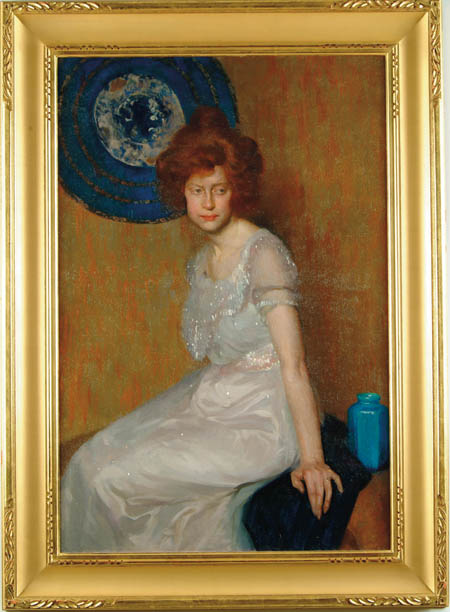 Appraisal: WILL ROWLAND DAVIS American - PORTRAIT OF A RED HEAD