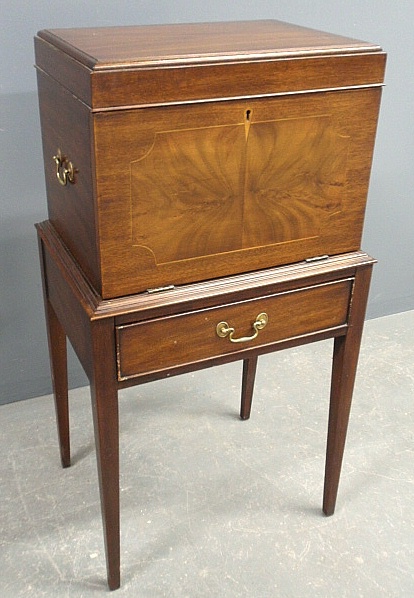 Appraisal: - The Philadelphia Blue Book mahogany silver chest by Virginia