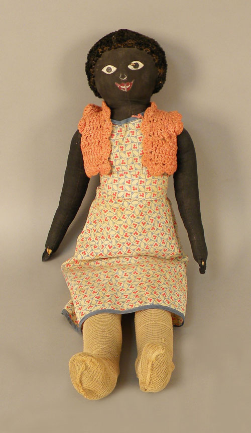 Appraisal: Oil cloth golliwog doll th c h