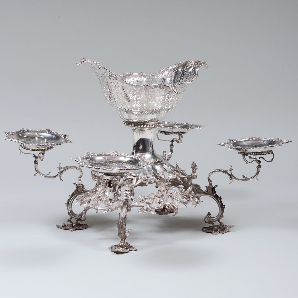 Appraisal: George III Silver Epergne Mark of Thomas Pitts I London