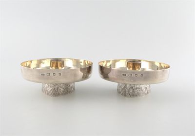 Appraisal: By Christopher N Lawrence a pair of modern silver candlesticks