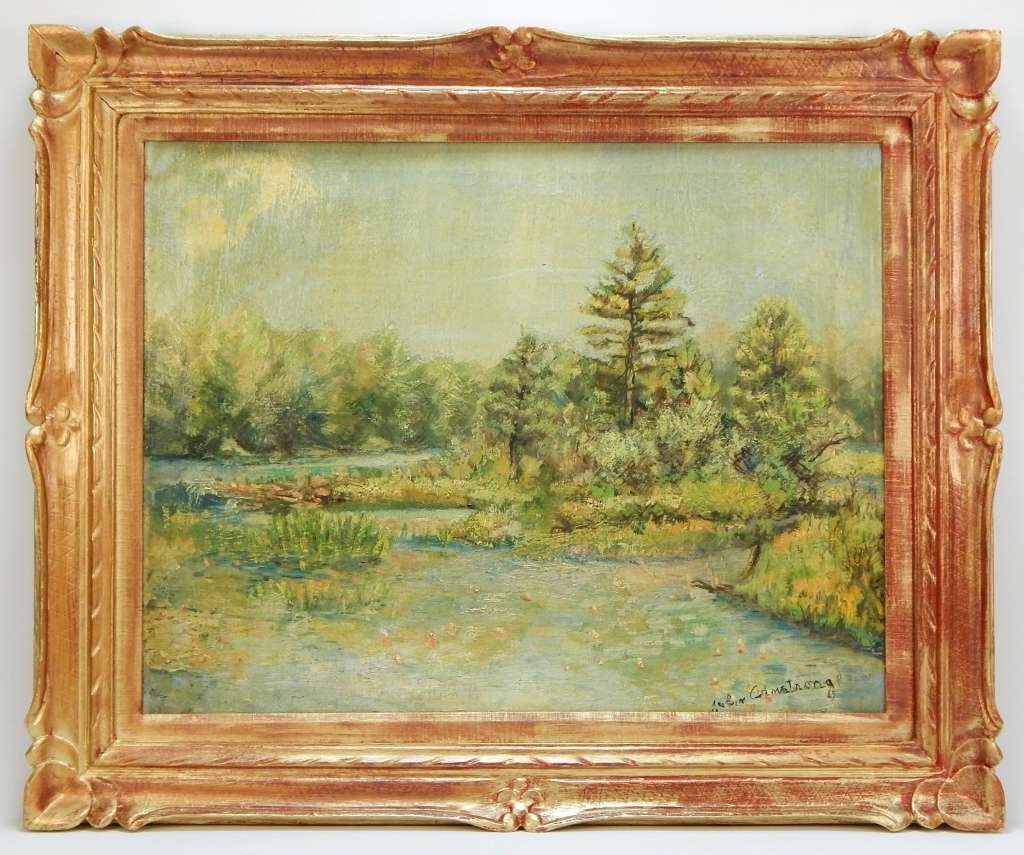 Appraisal: JOHN ARMSTRONG IMPRESSIONIST LANDSCAPE PAINTING United States th CenturyDepicts a