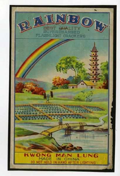 Appraisal: Rainbow Brick Label Class Manufactured by Kwong Man Lung Beautiful