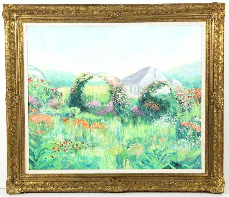 Appraisal: Impressionist School Paintingoil on canvas signed ''CJH'' in lower right