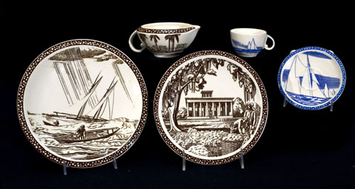 Appraisal: KENT ROCKWELL Ceramic dinnerware from the Our America series Togther