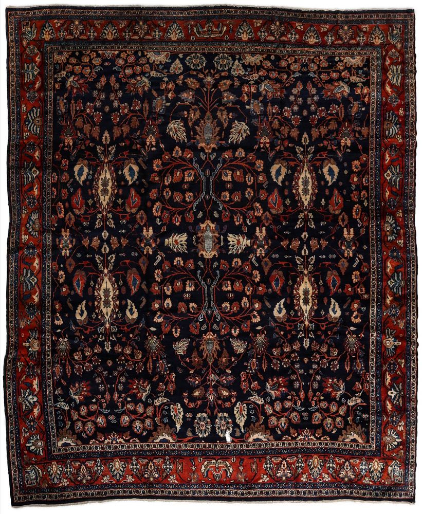 Appraisal: AN ANTIQUE PERSIAN BIBI KEBAB ROOM SIZED RUG CIRCA The