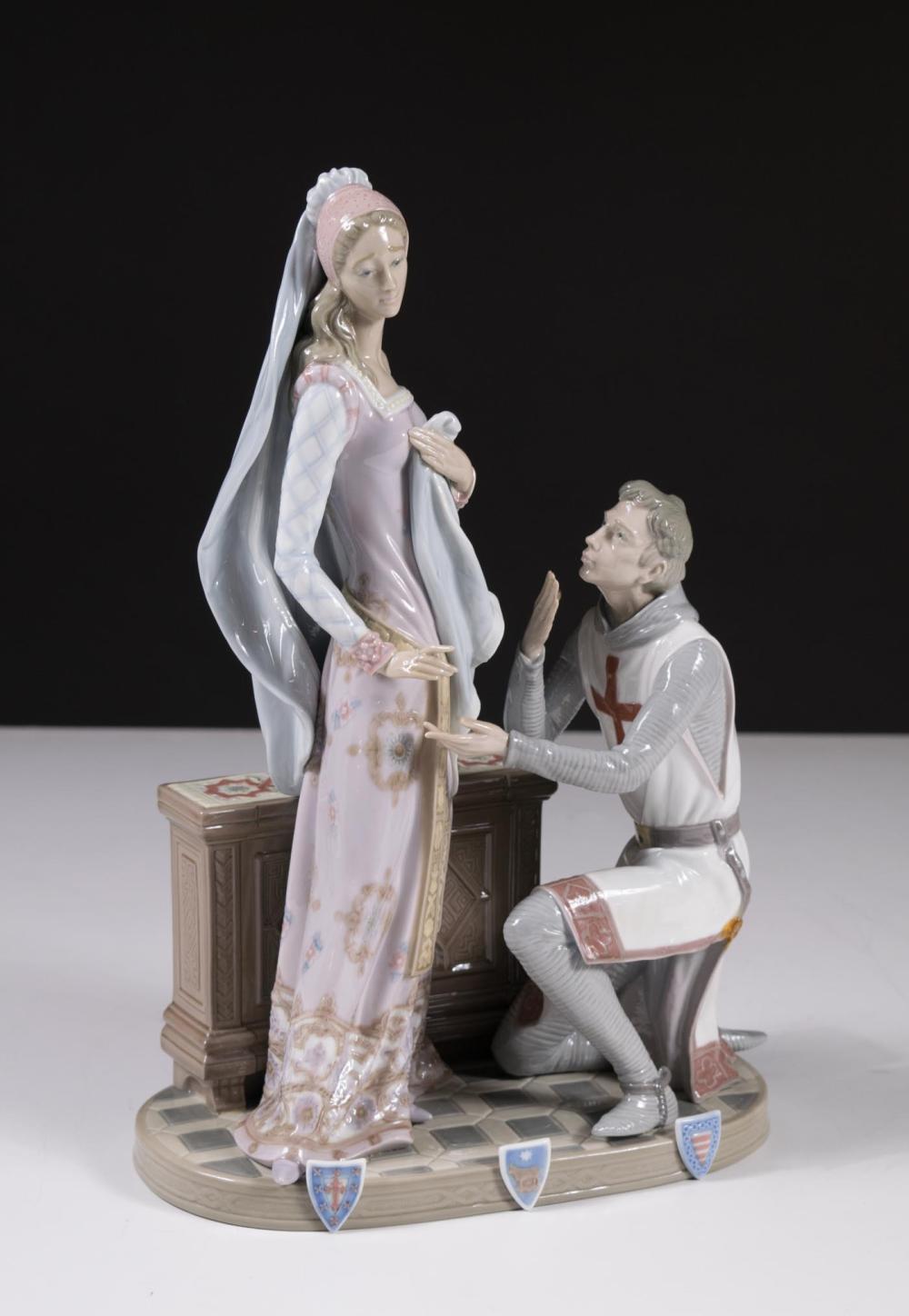 Appraisal: LLADRO CAMELOT PORCELAIN FIGURAL GROUP limited edition by the sculptor